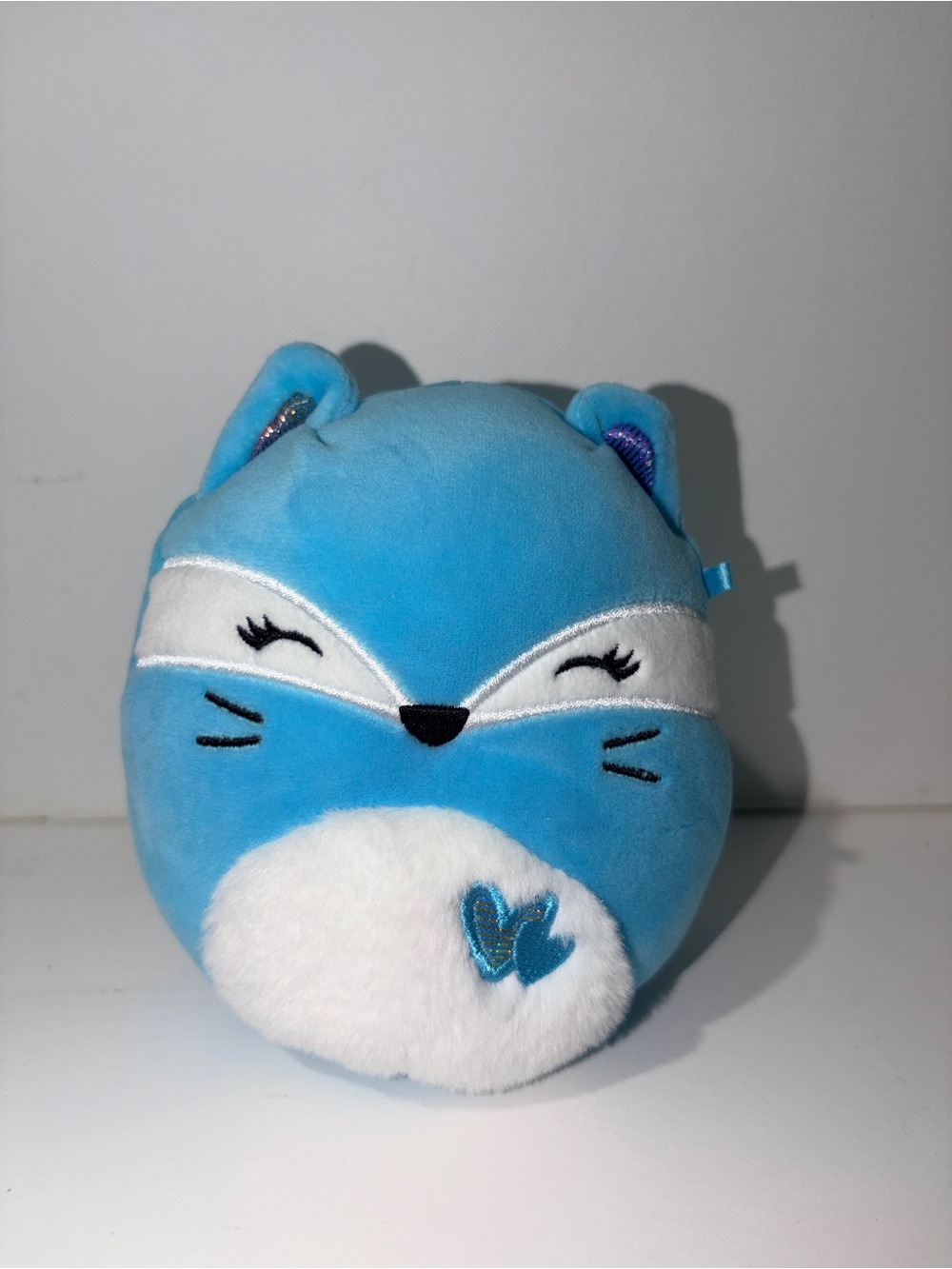 Squishimallow Pania Hearts Fox Valentines 2024 Teal 5 inch
